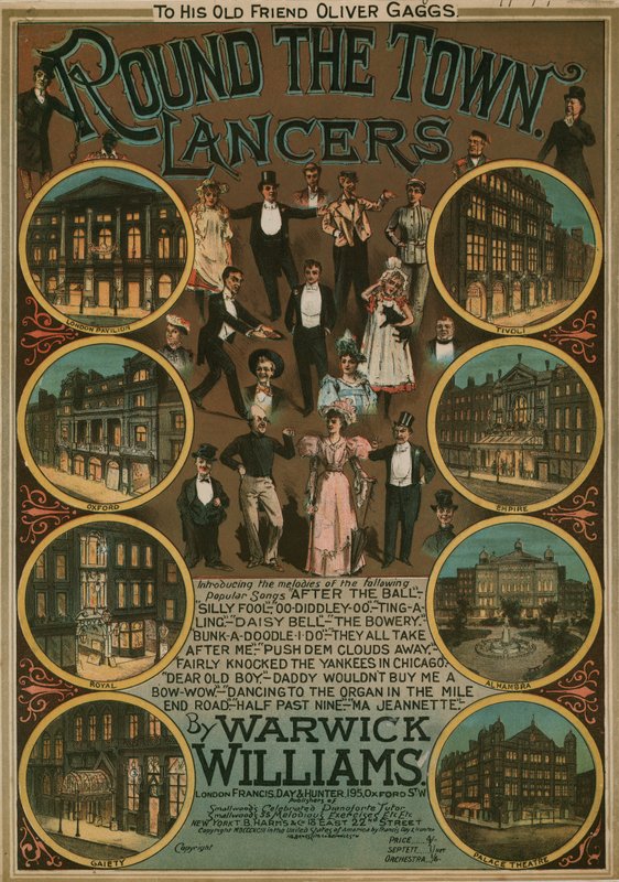 Round the Town Lancers by Warwick Williams by English School