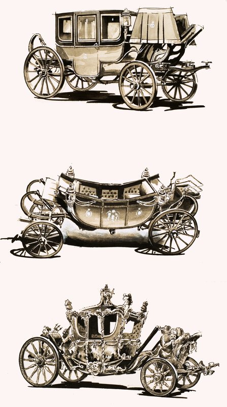 Royal Coaches by English School