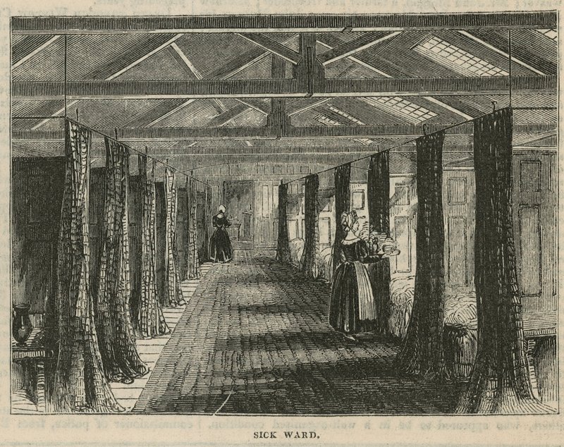 Royal Free Hospital, London: Sick Ward by English School