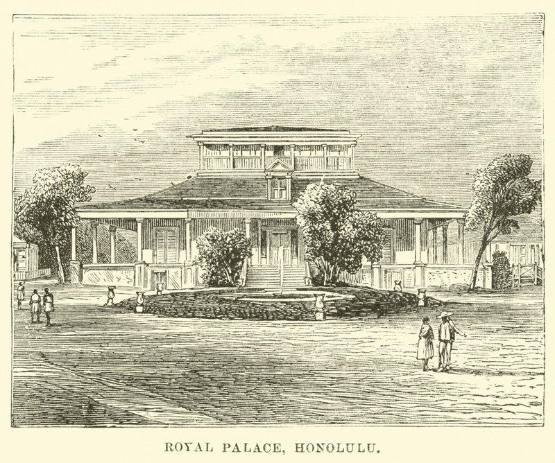 Royal Palace, Honolulu by English School