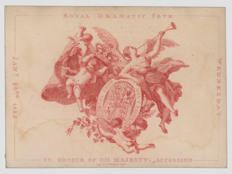 Royal dramatic fete in honour of the anniversary of the accession of King George IV, 26 January 1825 by English School