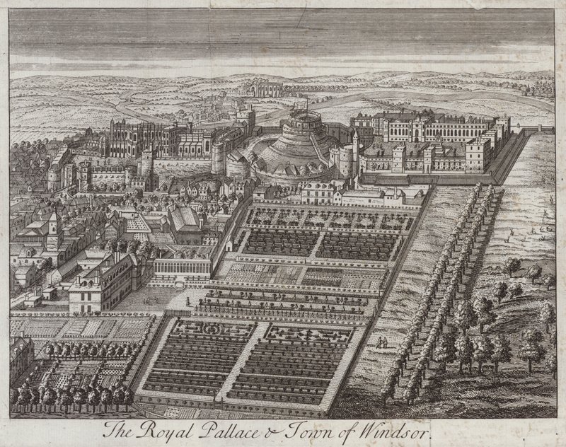 Royal palace and town of Windsor, Berkshire by English School