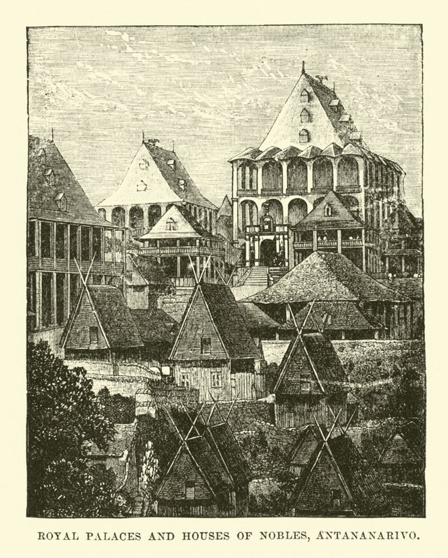Royal Palaces and Houses of Nobles, Antananarivo by English School