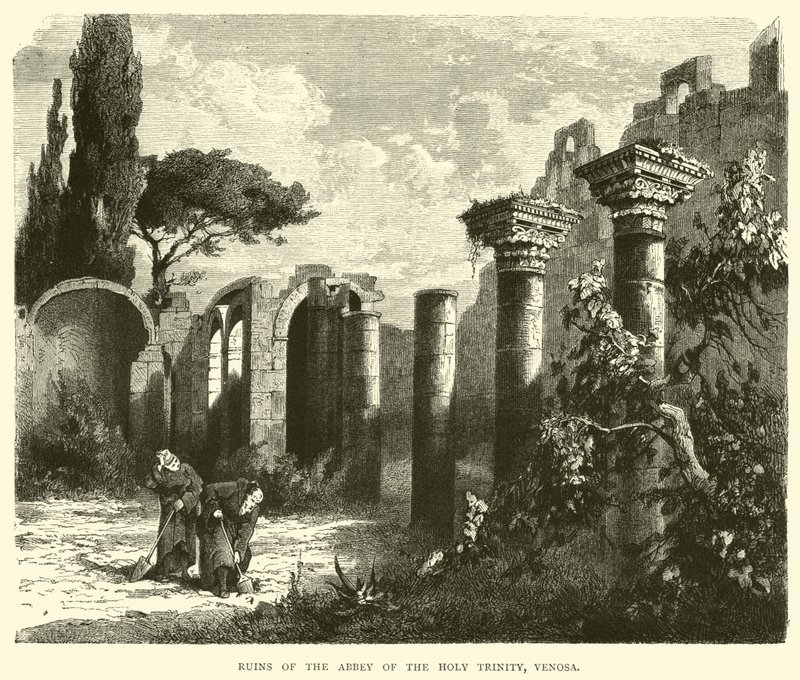 Ruins of the Abbey of the Holy Trinity, Venosa by English School