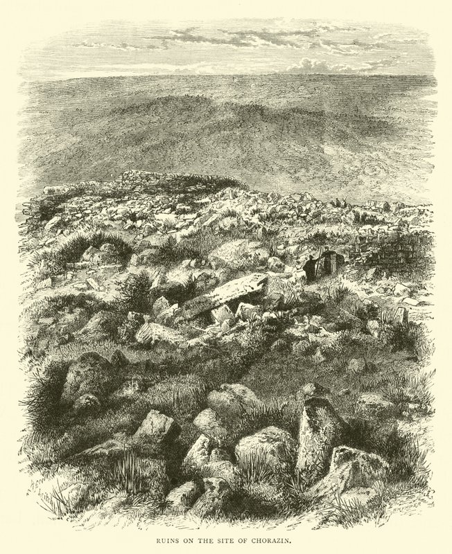 Ruins on the Site of Chorazin by English School
