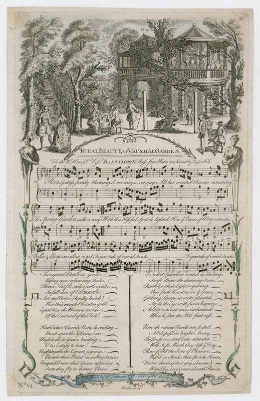 Rural Beauty or Vauxhall Garden by English School