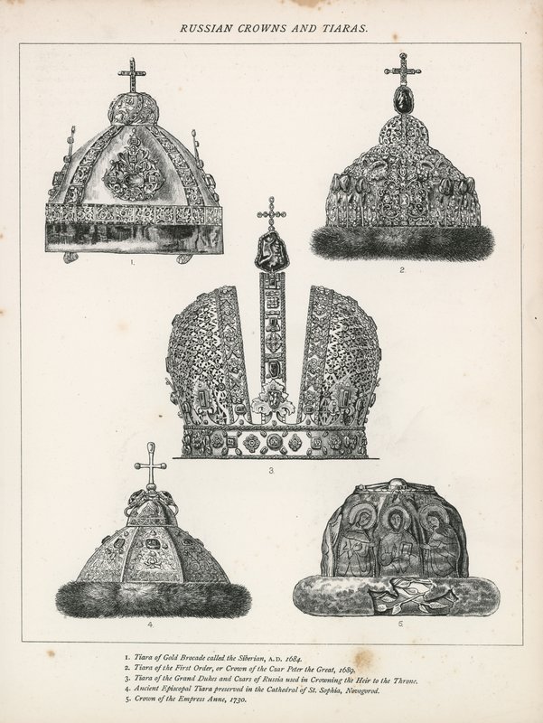 Russian Crowns and Tiaras by English School