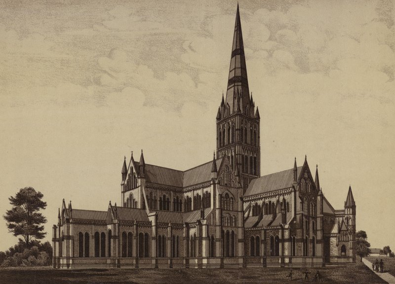 Salisbury Cathedral, from the North East by English School