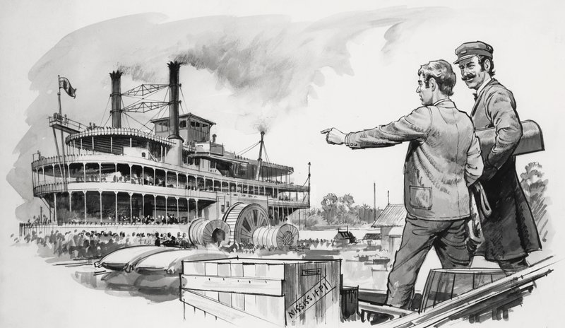 Samuel Langhorne Clemens, Mark Twain by English School