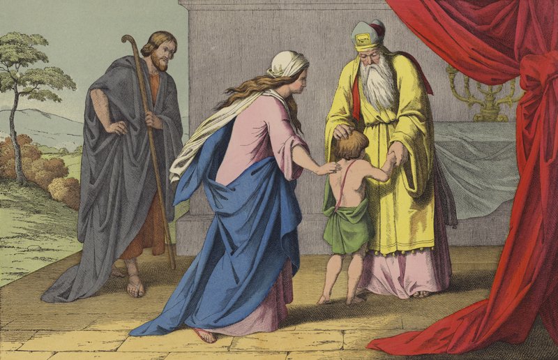 Samuel Dedicated to the Lord by English School