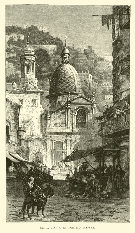 Santa Maria in Portico, Naples by English School