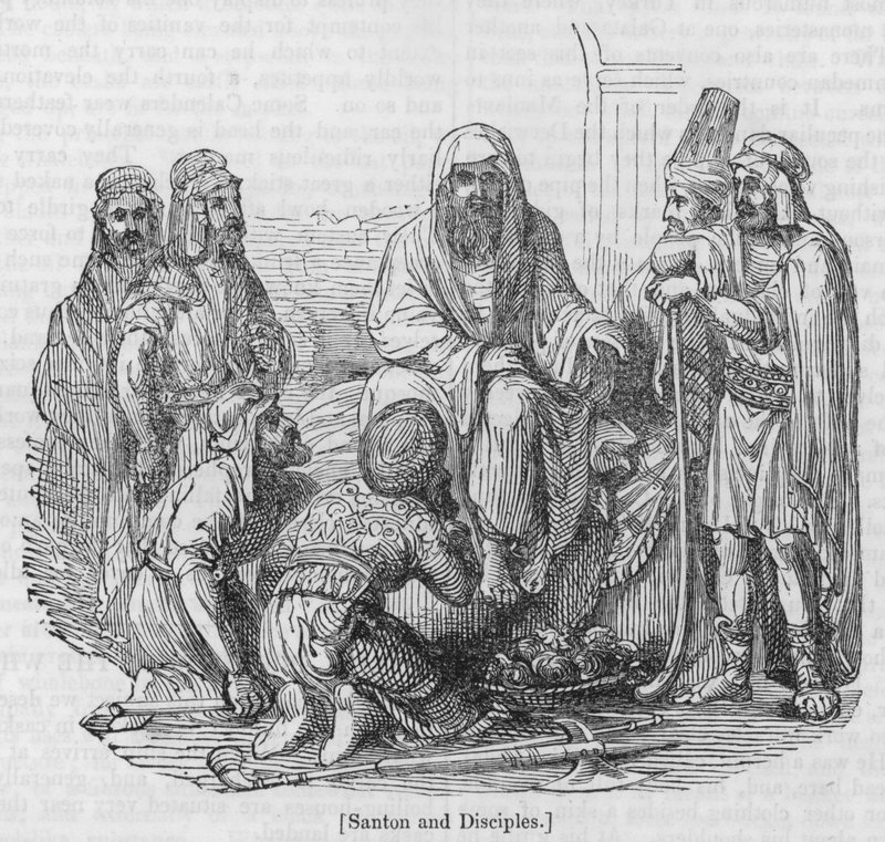 Santon and Disciples by English School