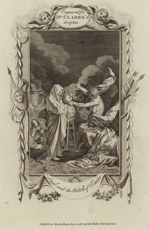 Saul and the Witch of Endor by English School