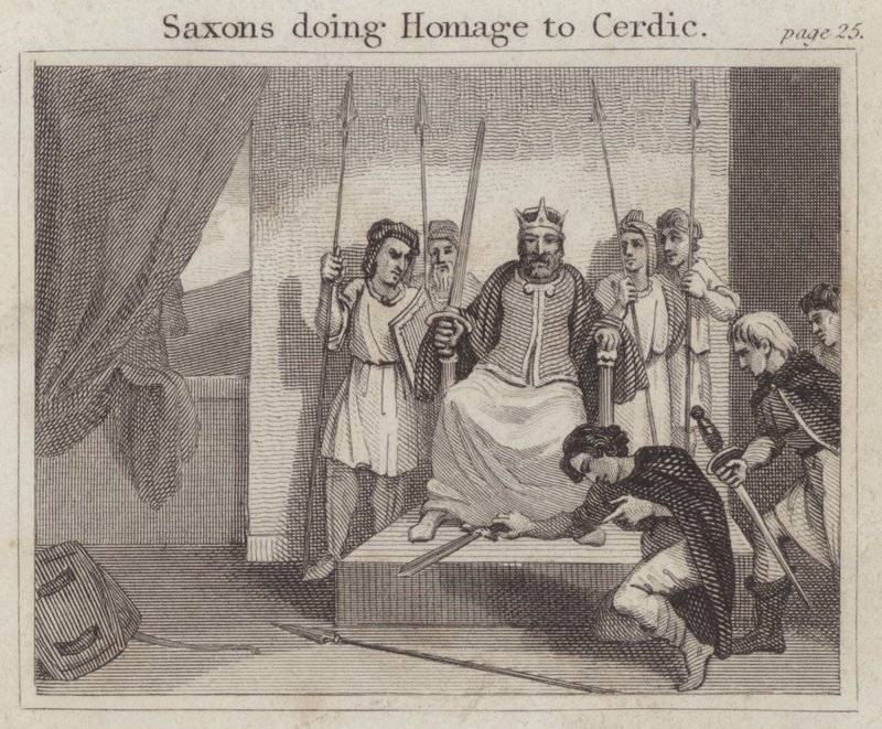 Saxons Doing Homage to Cerdic by English School