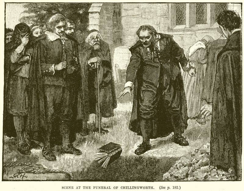 Scene at the Funeral of Chillingworth by English School