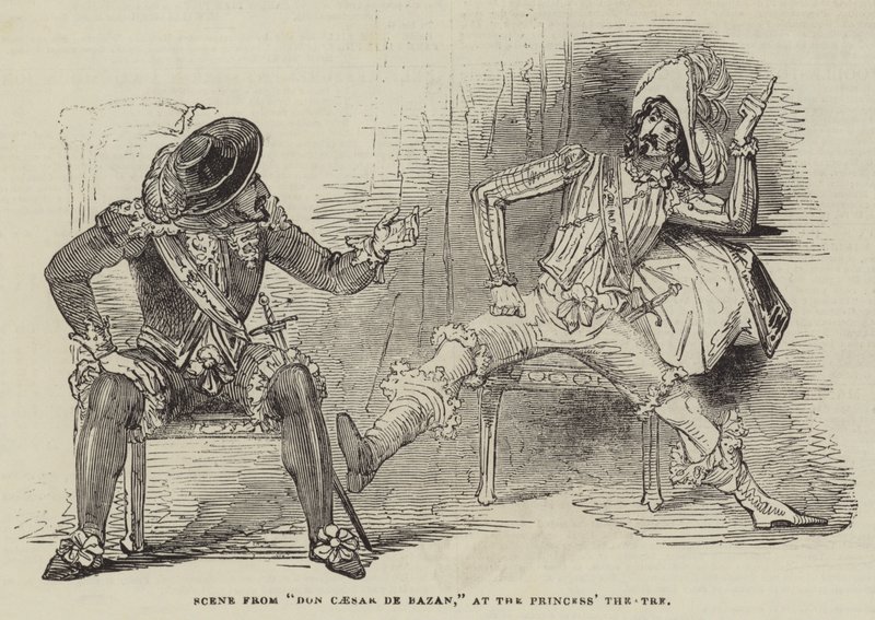 Scene from "Don Caesar de Bazan," at the Princess