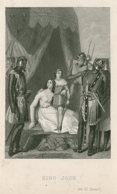 Scene from King John by William Shakespeare by English School