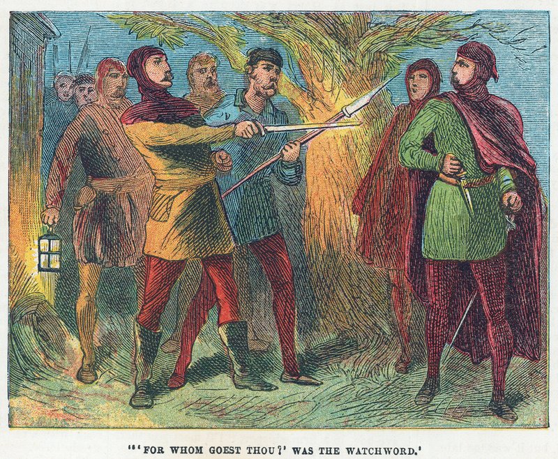 Scene from the Peasants Revolt by English School