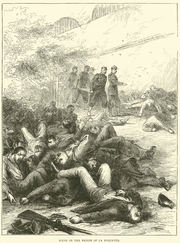 Scene in the Prison of La Roquette, 1871 by English School