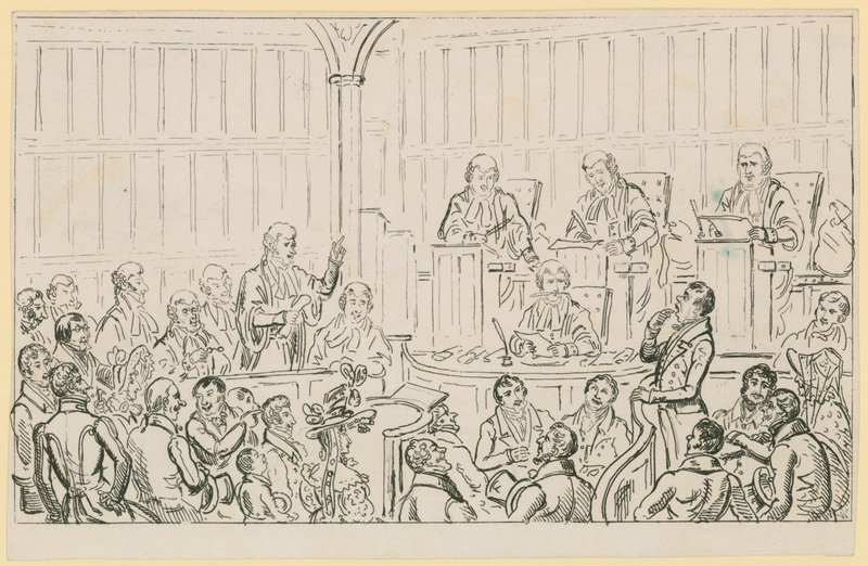Scene of London life by English School