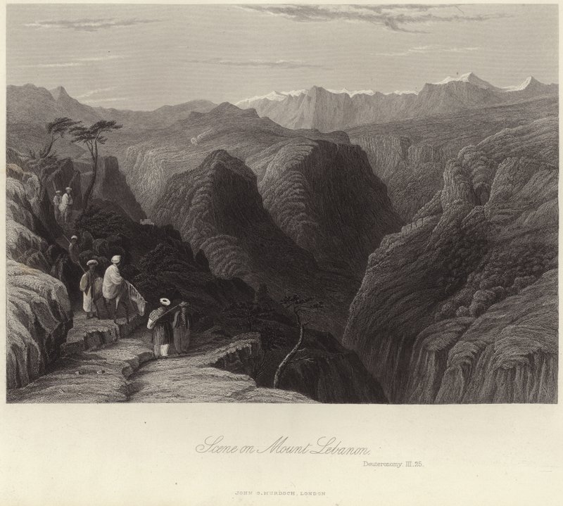 Scene on Mount Lebanon by English School