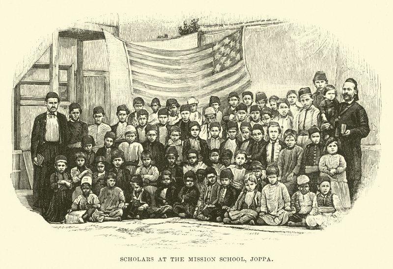Scholars at the Mission School, Joppa by English School