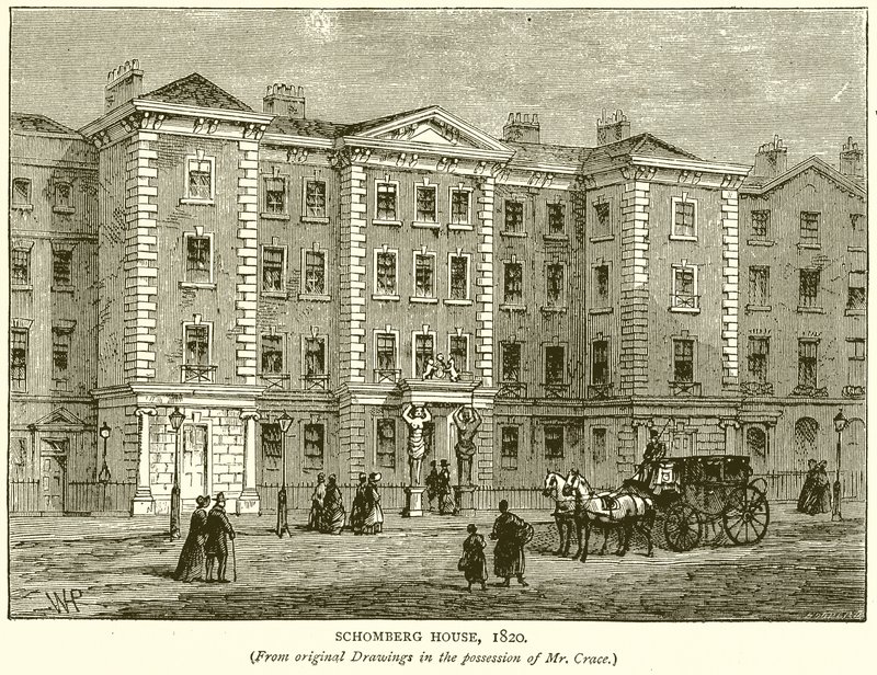 Schomberg House, 1820 by English School