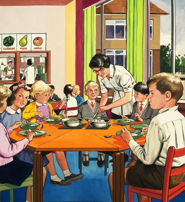 School Dinner Lady by English School