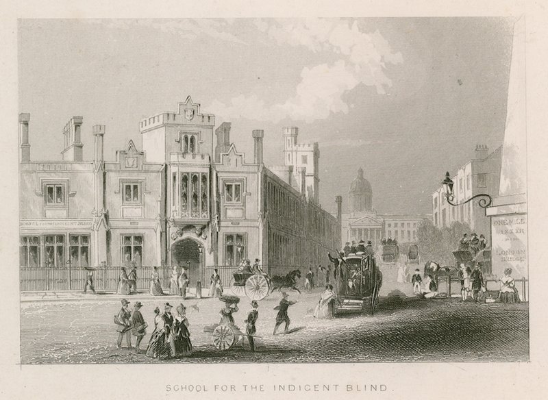 School for the Indigent Blind, St Georges Field, Southwark, London by English School