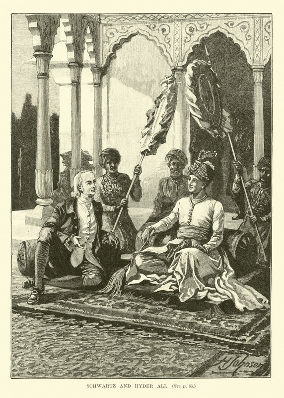 Schwartz and Hyder Ali by English School