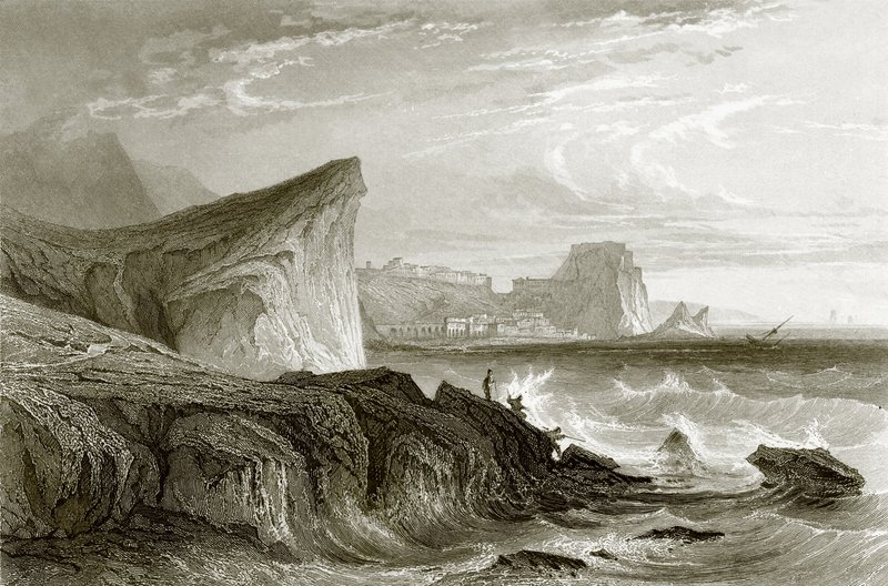 Scilla and Charybdis, Sicily by English School