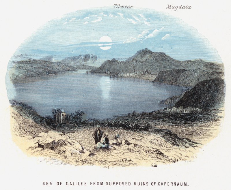 Sea of Galilee from Supposed Ruins of Gapernaum by English School