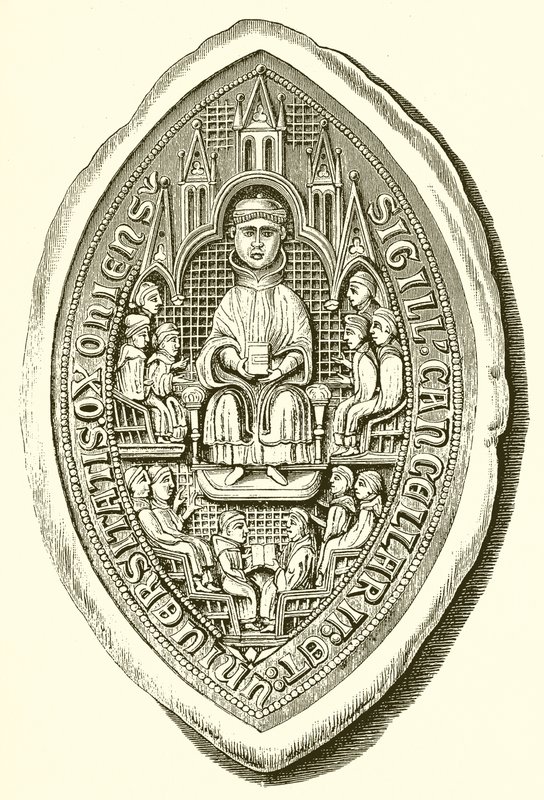 Seal of Oxford University, c. 1300 by English School
