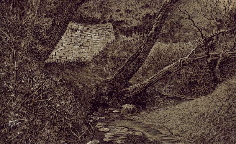 Seven Springs, the Source of the Thames by English School
