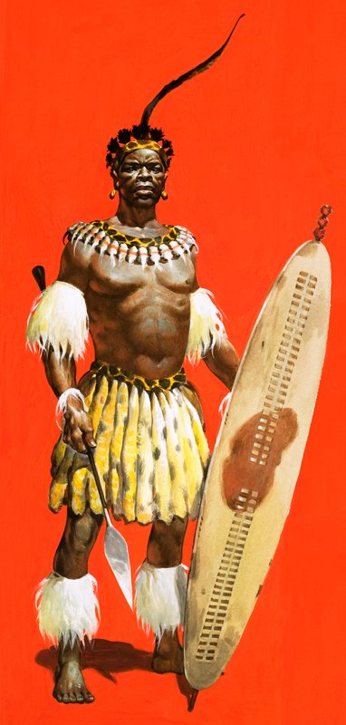 Shaka, the Zulu warrior by English School