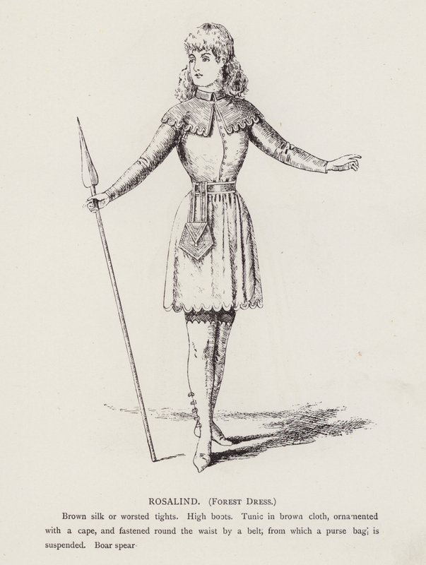 As You Like It: Rosalind, Forest Dress by English School