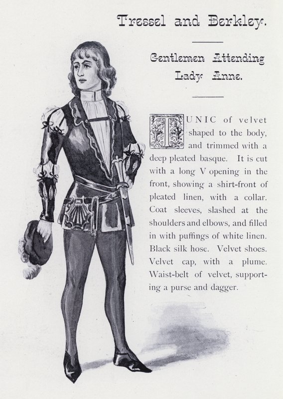 King Richard III: Tressel and Berkley, Gentlemen attending Lady Anne by English School