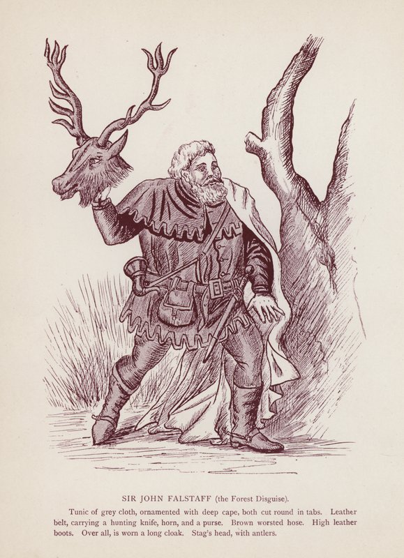 The Merry Wives of Windsor: Sir John Falstaff, the Forest Disguise by English School