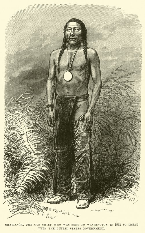 Shawanoh, the Ute Chief who was sent to Washington in 1863 to treat with the United States Government by English School