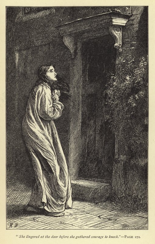 She lingered at the door before she gathered courage to knock by English School