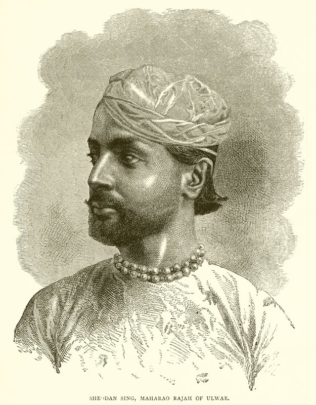Sheodan Singh, Maharao Rajah of Ulwar by English School