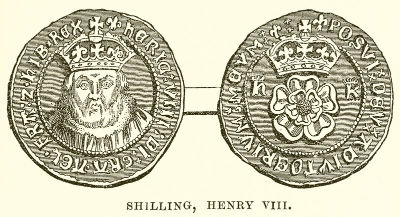Shilling, Henry VIII by English School
