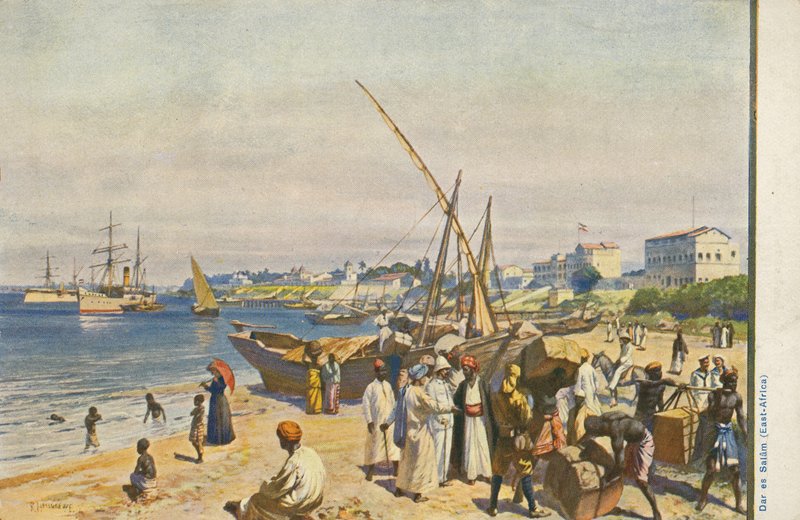 Ship on the beach, Dar es Salaam, Tanzania by English School