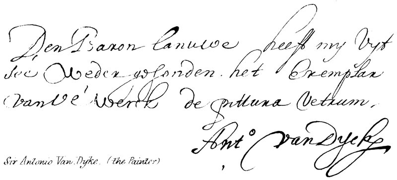 Sir Antonio Van Dyke by English School