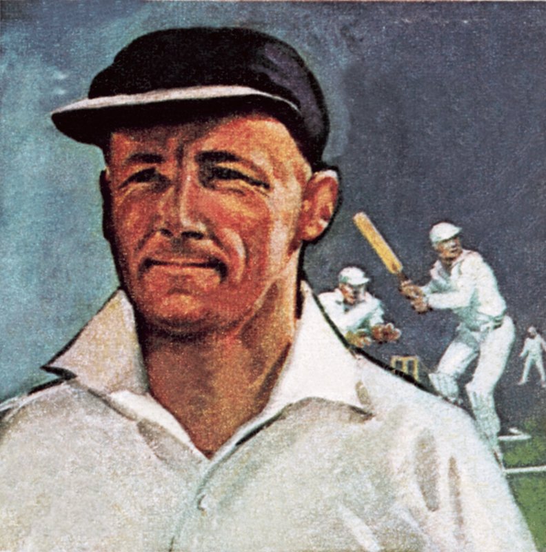Sir Donald Bradman by English School