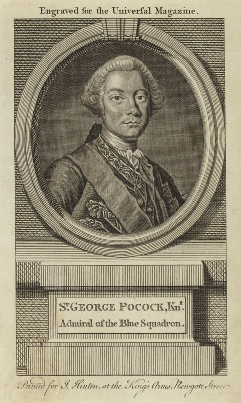 Sir George Pocock, Knight, Admiral of the Blue Squadron by English School