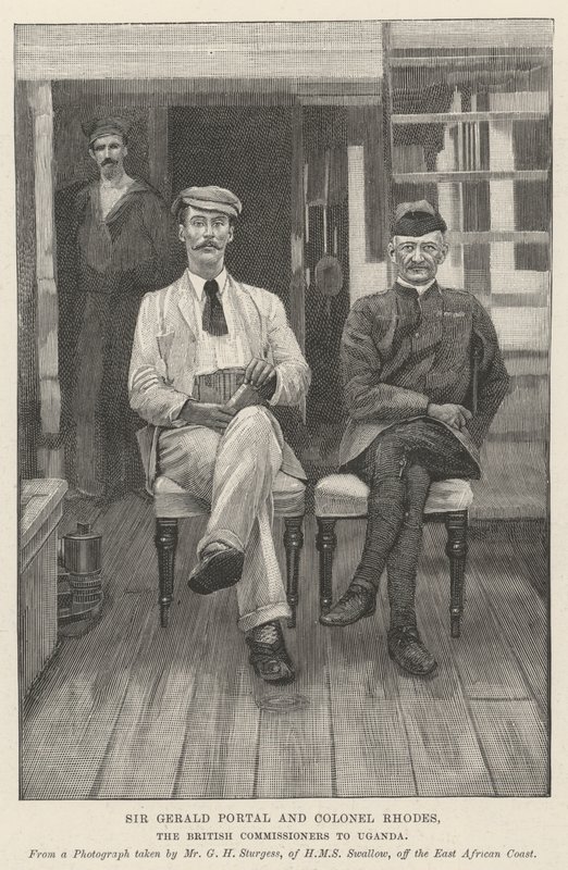 Sir Gerald Portal and Colonel Rhodes, the British Commissioners to Uganda by English School