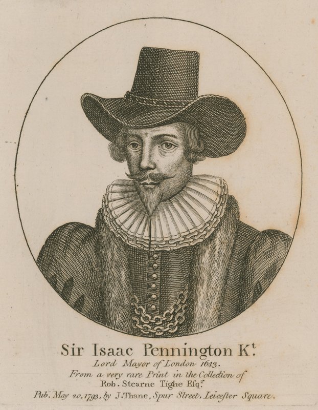 Sir Isaac Pennington, Lord Mayor of London 1643 by English School