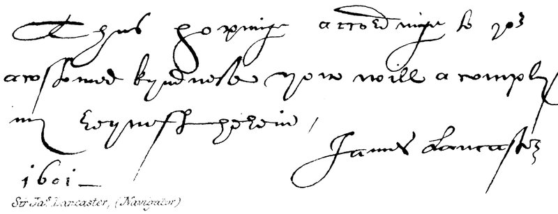 Sir Jas Lancaster (Navigator) by English School