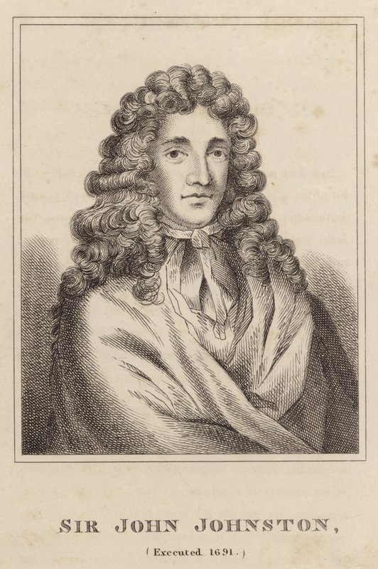 Sir John Johnston, Executed 1691 by English School